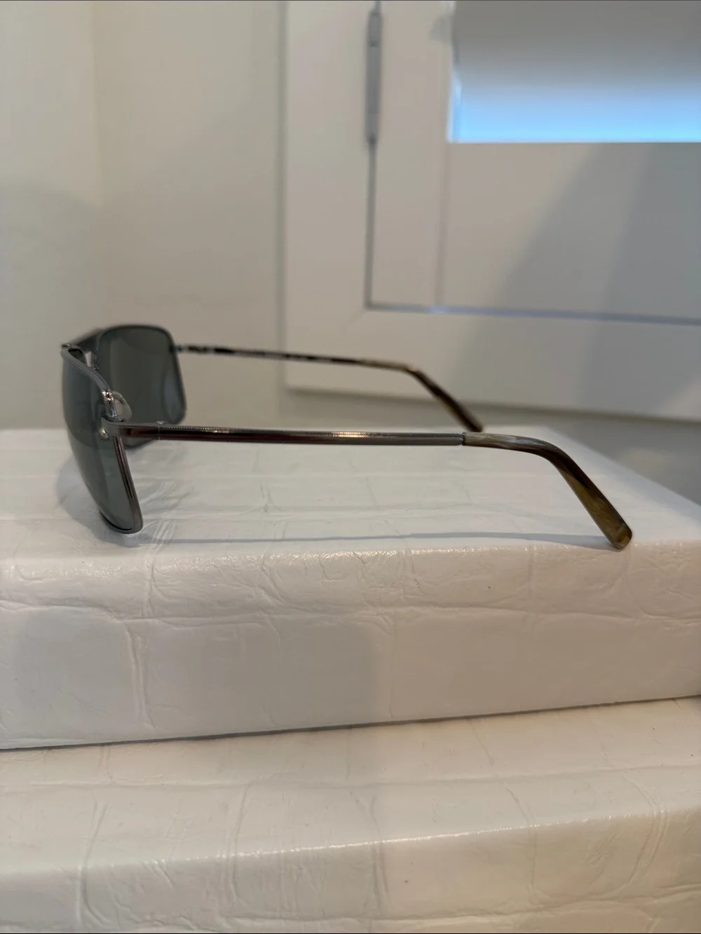 Morgenthal Frederics Japan Titanium Style  Spitfire Aviator/Navigator Sunglasses